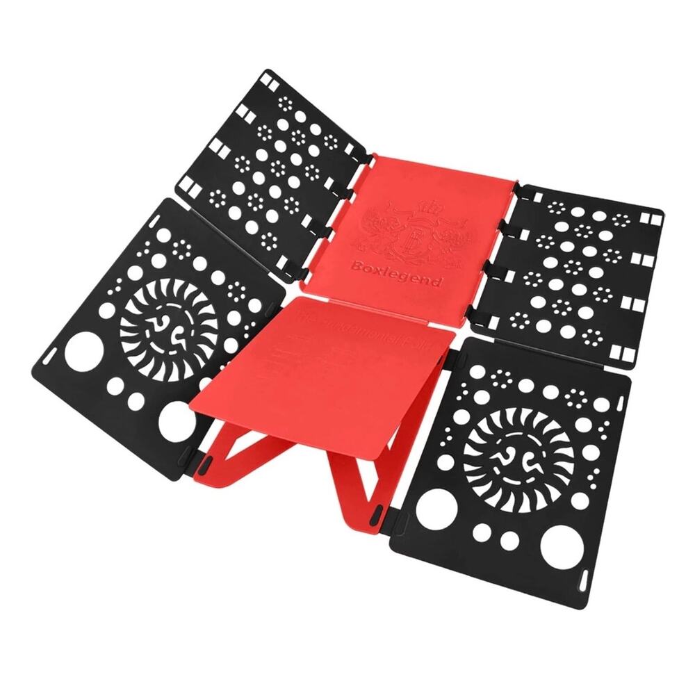 NEW BoxLegend Folding Clothes Black Red Plastic Commercial Store Retail Folder